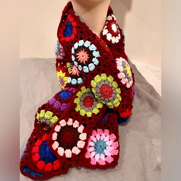 Colorful Crochet Scarf - Picture 11 of 16
